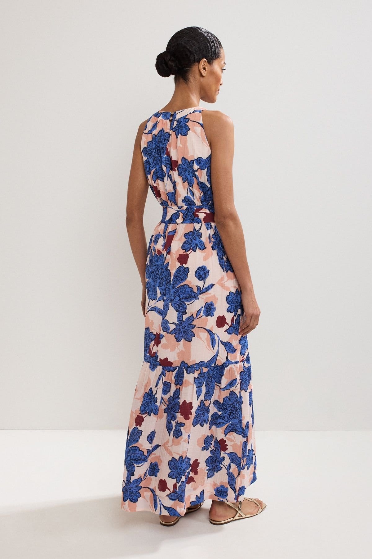 Phase Eight Phase Eight Women's Runa Floral Maxi Dress in Dusty Pink - 4