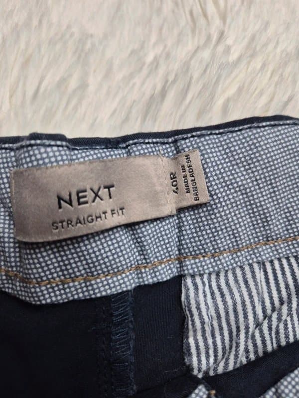 Next Mens next navy chino shorts size 40