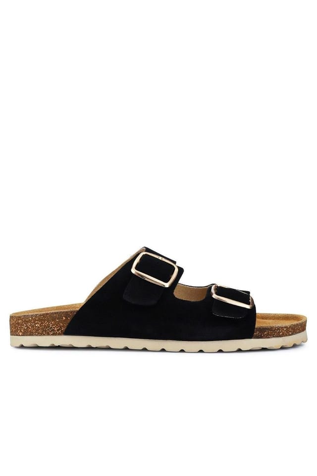 Jones Bootmaker Jones Bootmaker Women's Gabryela Leather Mule Sandals in Black - 2