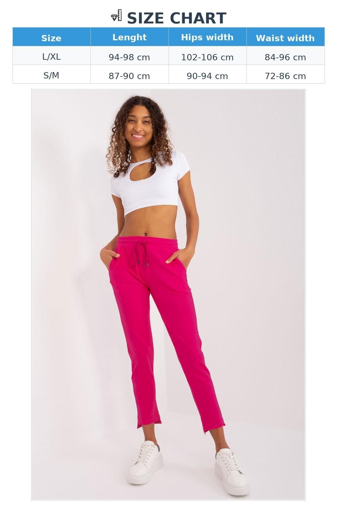 Love Lace Love Lace Women's Cotton Tapered Sweatpants with Pockets in Pink - 4