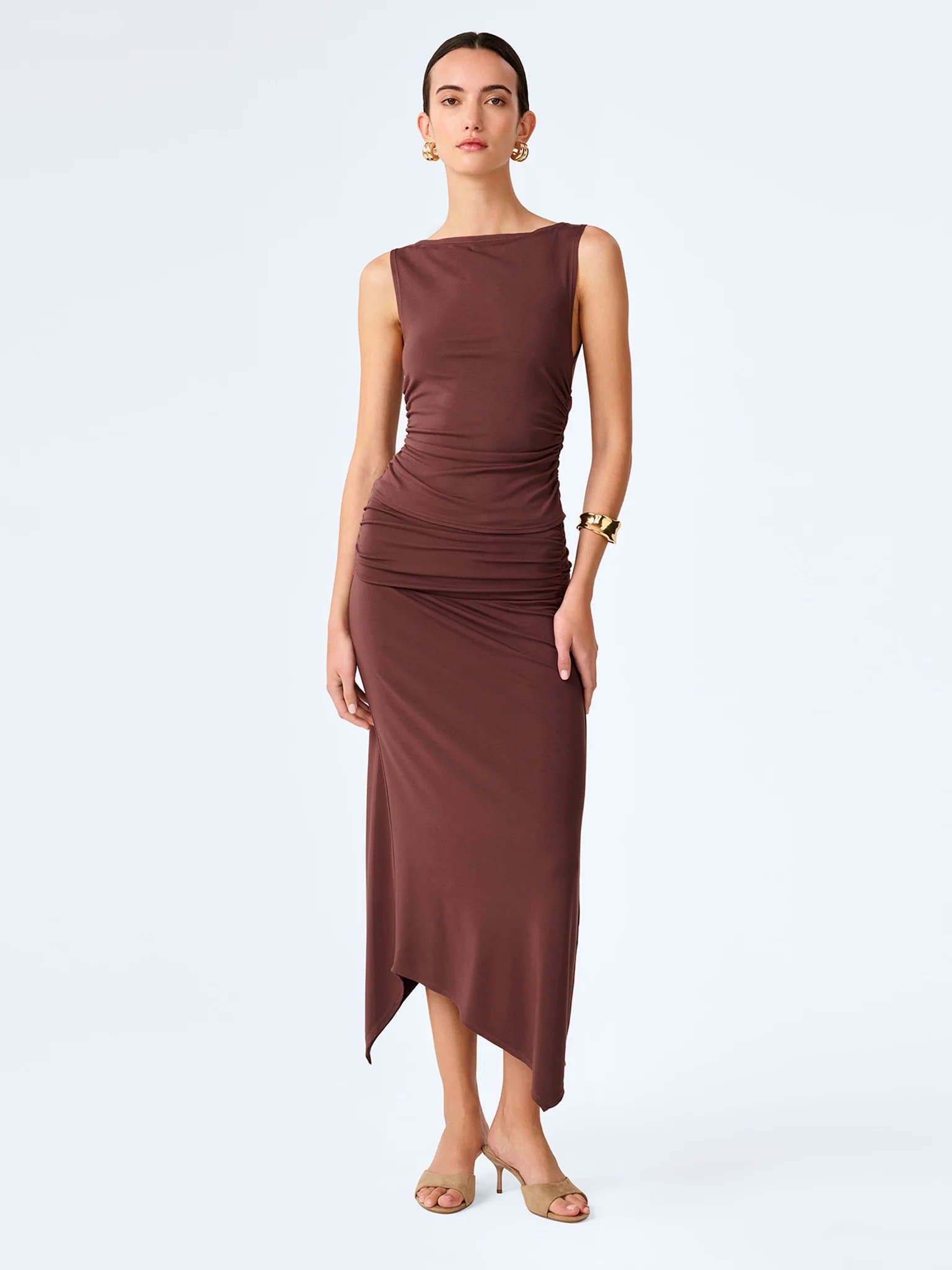 OMNES Cancun Skirt in Chocolate