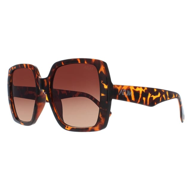 Atum Atum Women's Square Shiny Havana Brown Gradient Zouk - 2