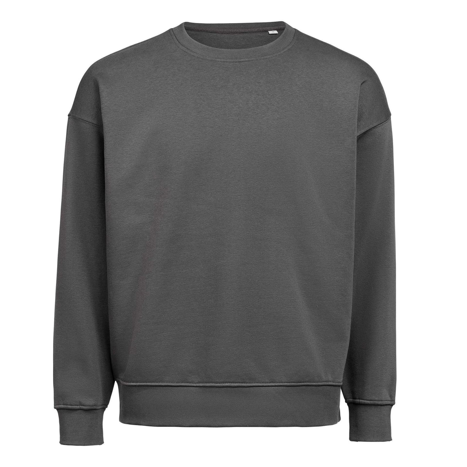 Untagged Movement Untagged Movement Men's Crew Neck Loose Fit Sweatshirt in Charcoal