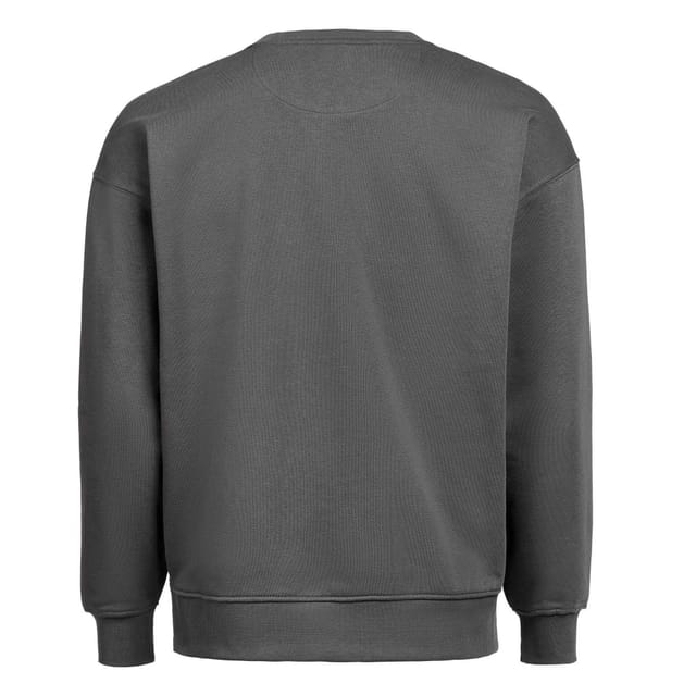 Untagged Movement Untagged Movement Men's Crew Neck Loose Fit Sweatshirt in Charcoal - 2