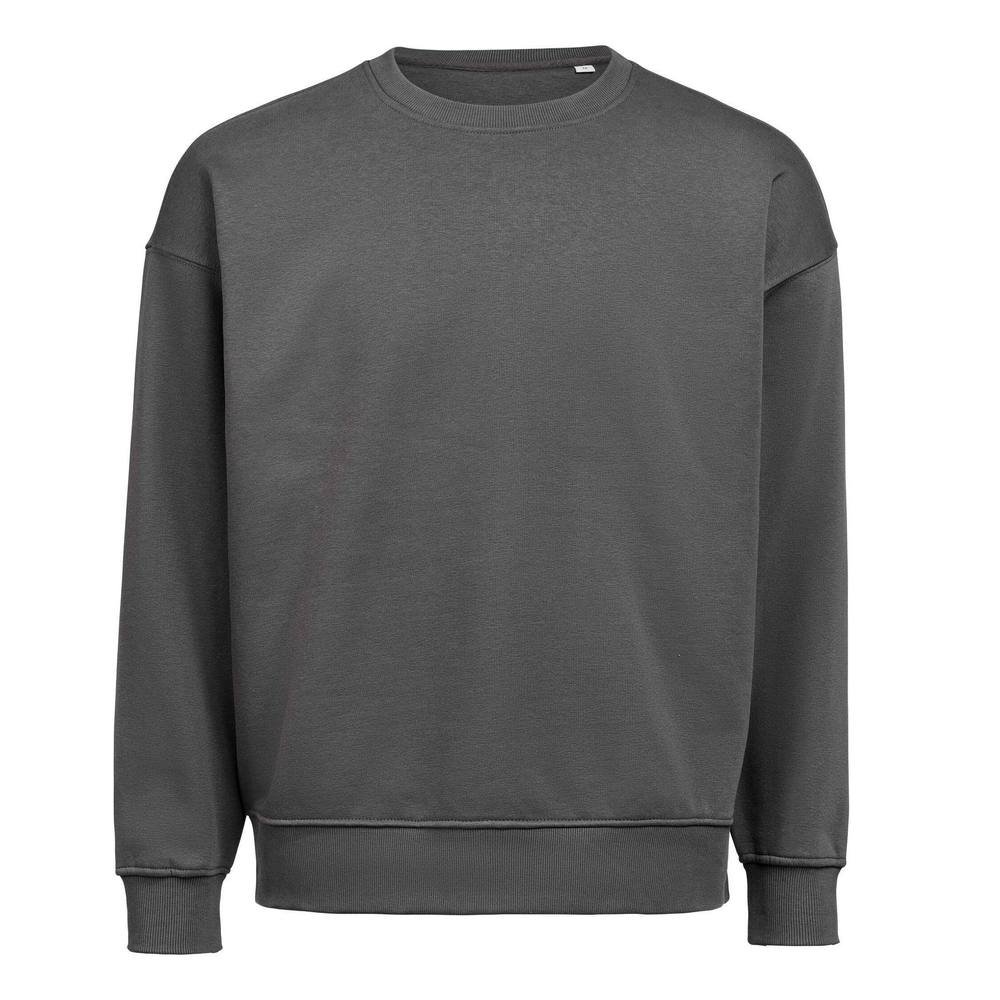 Untagged Movement Untagged Movement Men's Crew Neck Loose Fit Sweatshirt in Charcoal - 3
