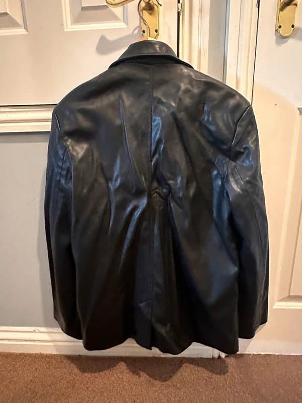 Bershka Bershka leather blazer with tags size L