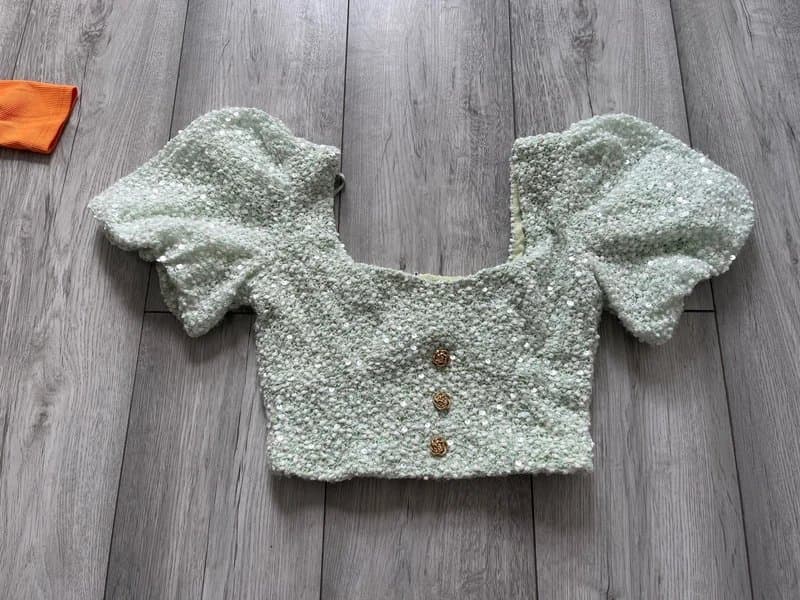 ASOS ASOS Luxe sequin crop top