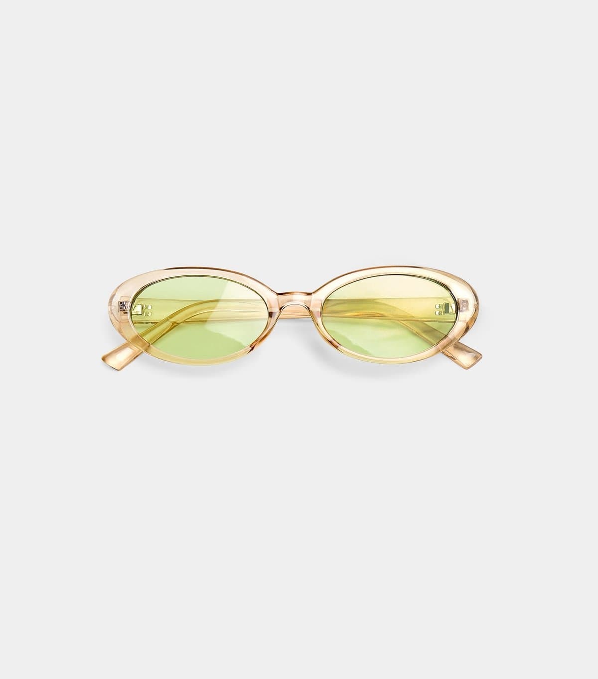 Public Desire Public Desire Nude Clear Oval Sunglasses