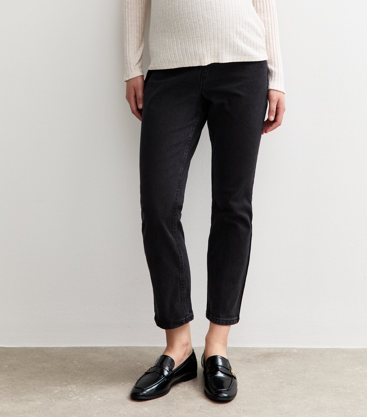 New Look Women's Maternity Black Hannah Straight Leg Jeans New Look - 3