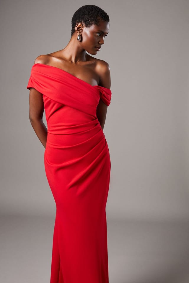 Coast Coast Women's Scuba Maxi Dress in Red - 2