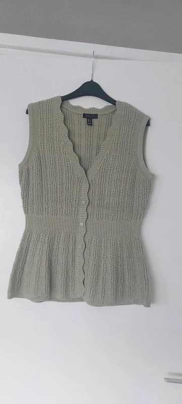 New Look New Look cotton rich texture knit waistcoat size M..New