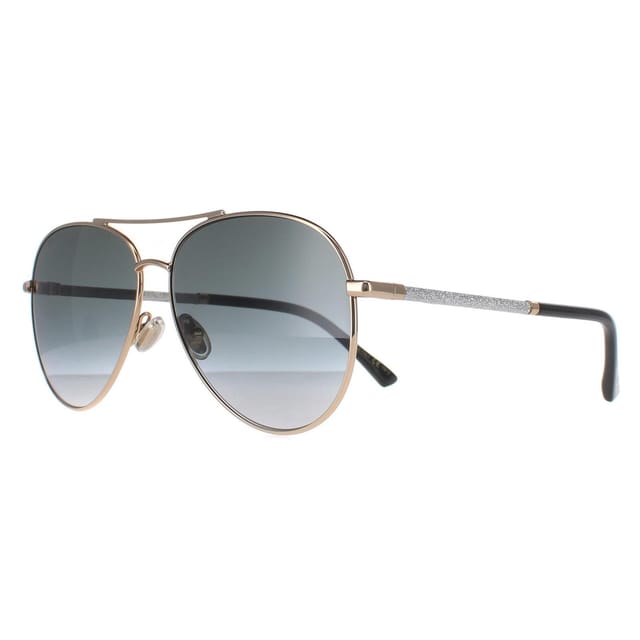 Jimmy Choo Jimmy Choo Women's Aviator Gold Black Dark Grey Gradient DEVAN/S - 2