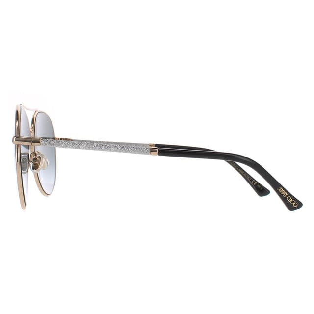 Jimmy Choo Jimmy Choo Women's Aviator Gold Black Dark Grey Gradient DEVAN/S - 3