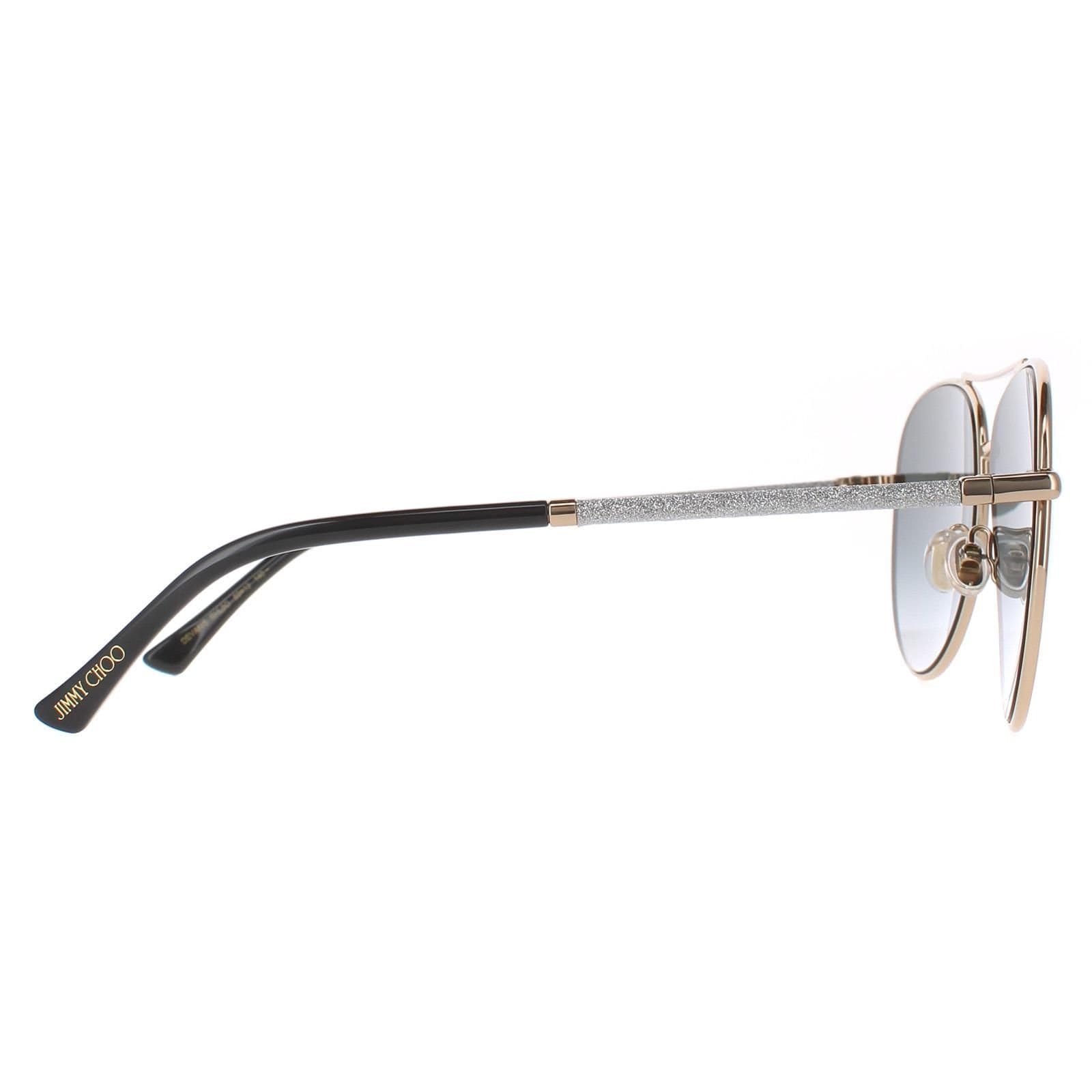 Jimmy Choo Jimmy Choo Women's Aviator Gold Black Dark Grey Gradient DEVAN/S - 4