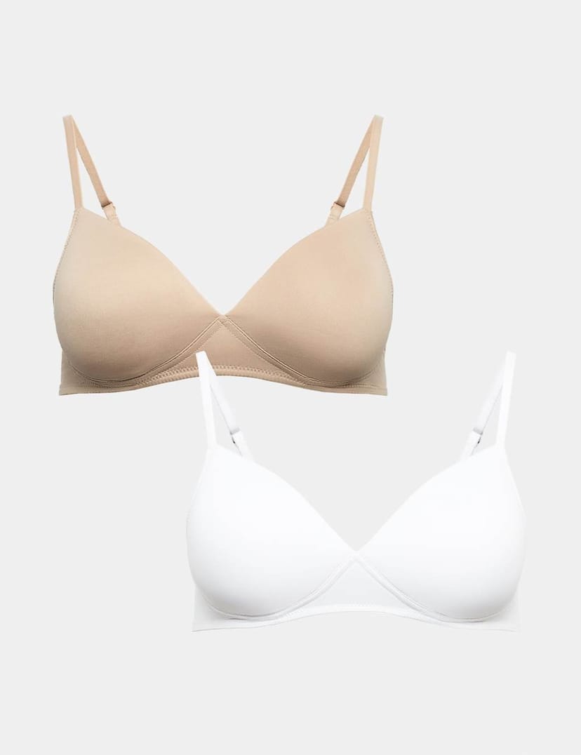 Marks & Spencer M&S 2 Pack Non Wired First Bra Opal - 1