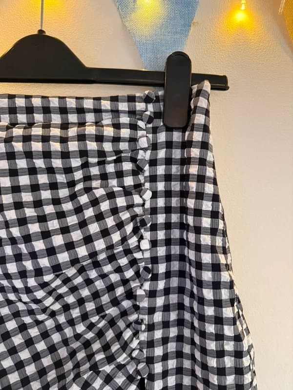 Bershka Gingham skirt
