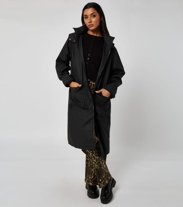 Urban Bliss Women's Black Hooded Oversized Anorak Urban Bliss New Look - 2