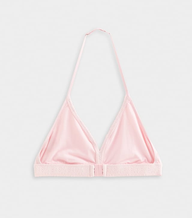 New Look Girls' Light Pink Ruffle Floral Halter Bikini Set New Look - 2