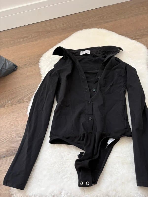 Bershka Black bershka bodysuit shirt size XS