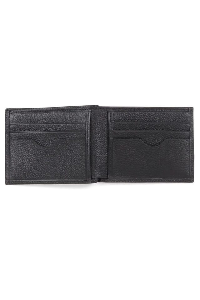 Jones Bootmaker Jones Bootmaker Men's Leather Fold Over Wallet in Black - 3