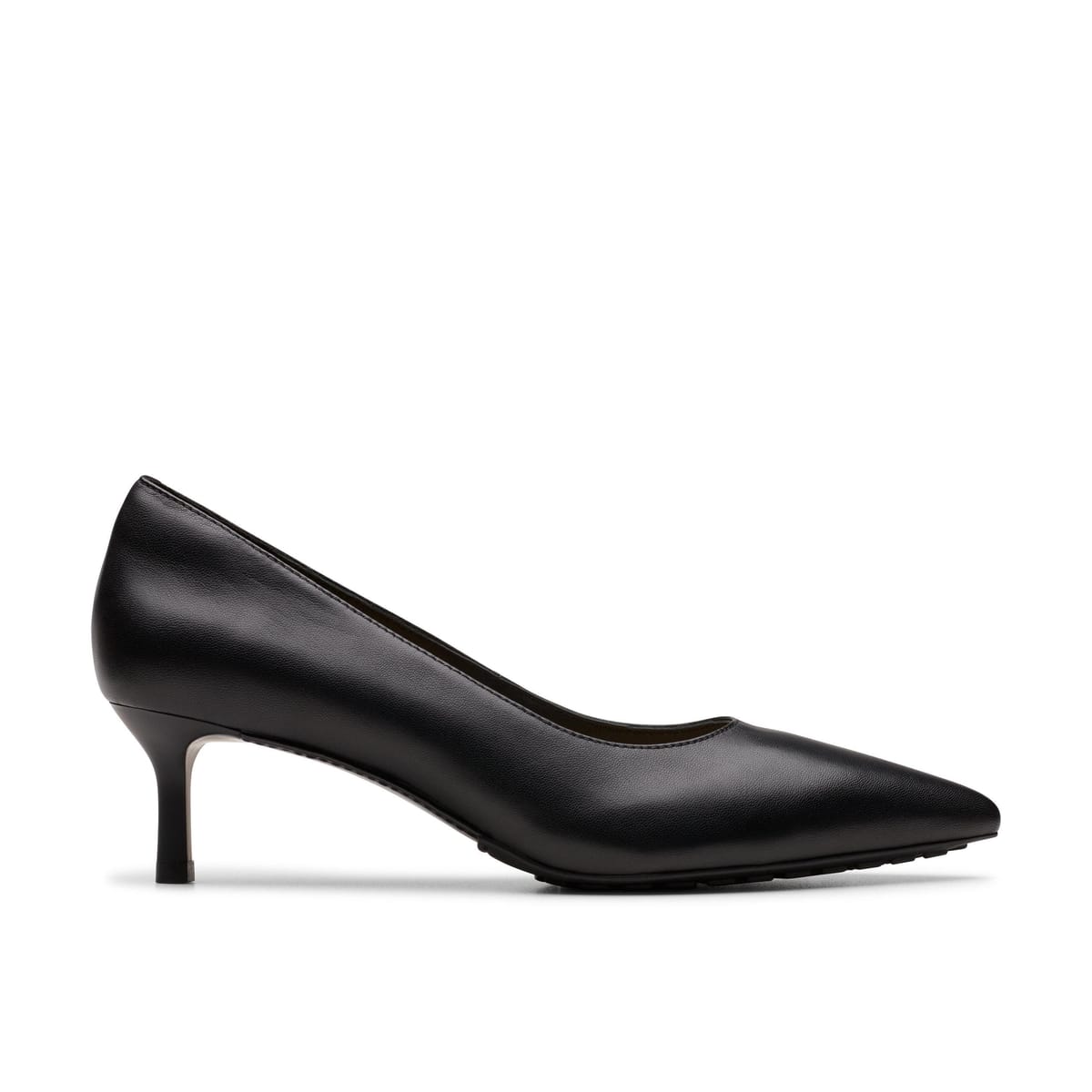 Clarks Clarks Women's Adela Court Black Leather Heels - 1
