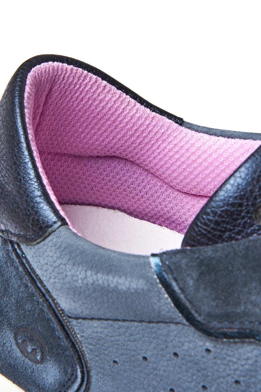 Moshulu Moshulu Women's 'Teresa' Lace Up Mesh Panel Trainers in Indigo - 4