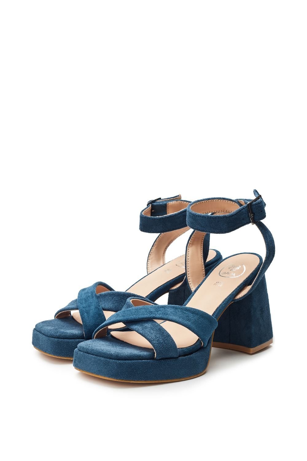 b.soleful b.soleful Women's 'Sarie' Porvair Sandals in Blue - 2