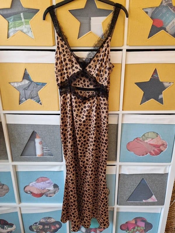 Never Fully Dressed Never fully dressed women's Leopard Lucia Mimi Dress size 8 BNWOT