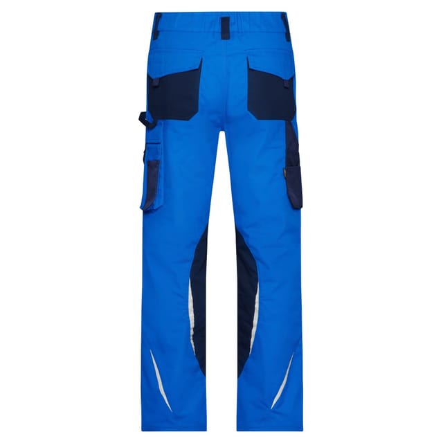 James and Nicholson James and Nicholson Men's Work Trousers in Mid Blue - 2