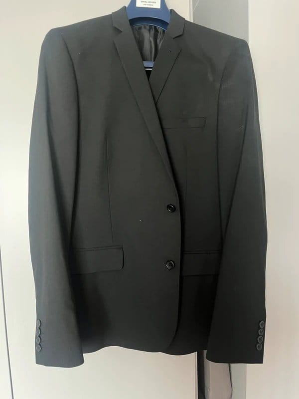 ASOS 46R Black Wool Suit Jacket/Blazer
