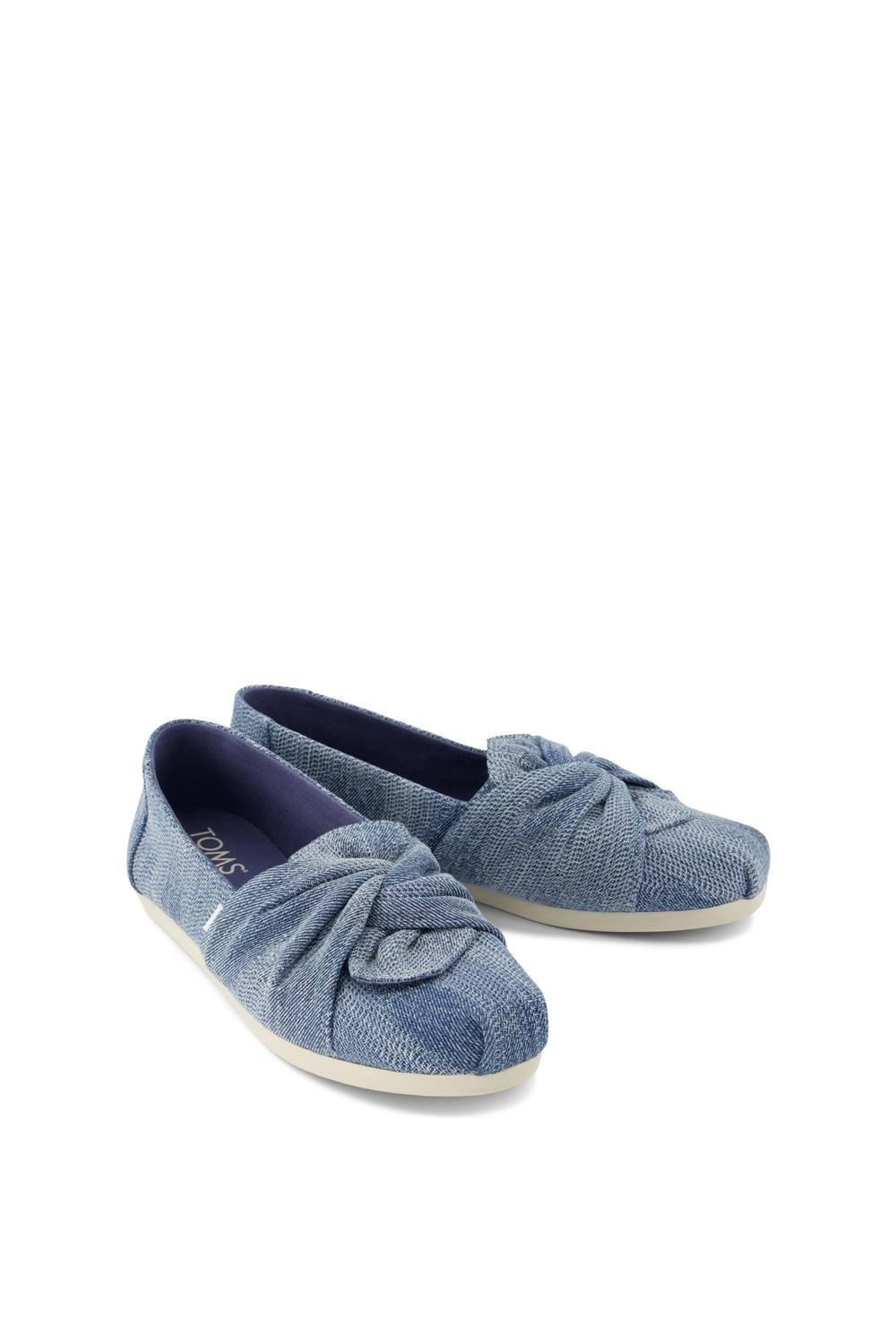 TOMS TOMS Women's Alpargata Bow Shoe in Blue - 2