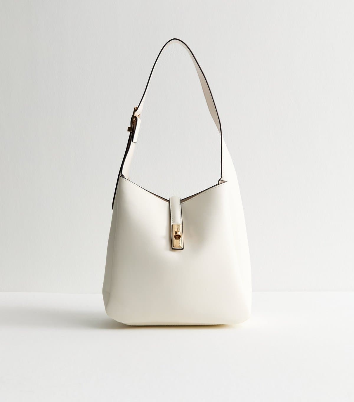 New Look Cream Faux Leather Bucket Bag New Look