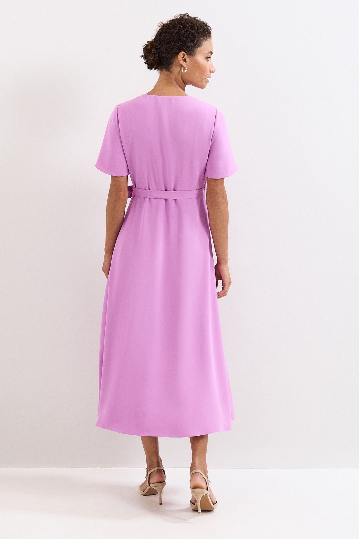 Phase Eight Phase Eight Women's Julissa Wrap Midi Dress in Lilac - 4