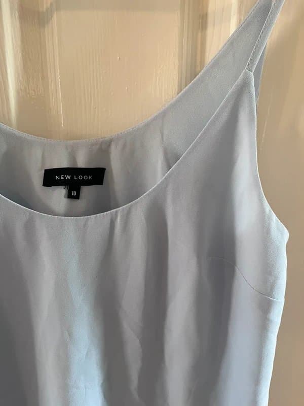 New Look New Look Pastel Blue Cami Vest Top- Size 10