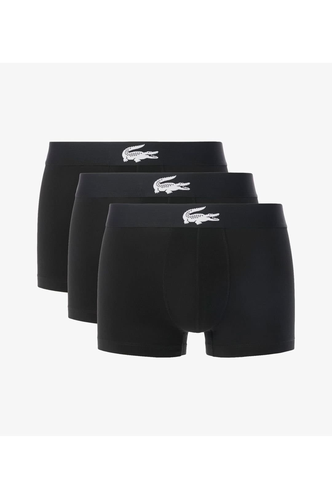 Lacoste Lacoste Men's 3 Pack Trunks Black