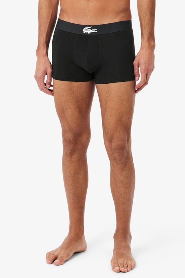 Lacoste Lacoste Men's 3 Pack Trunks Black - 2