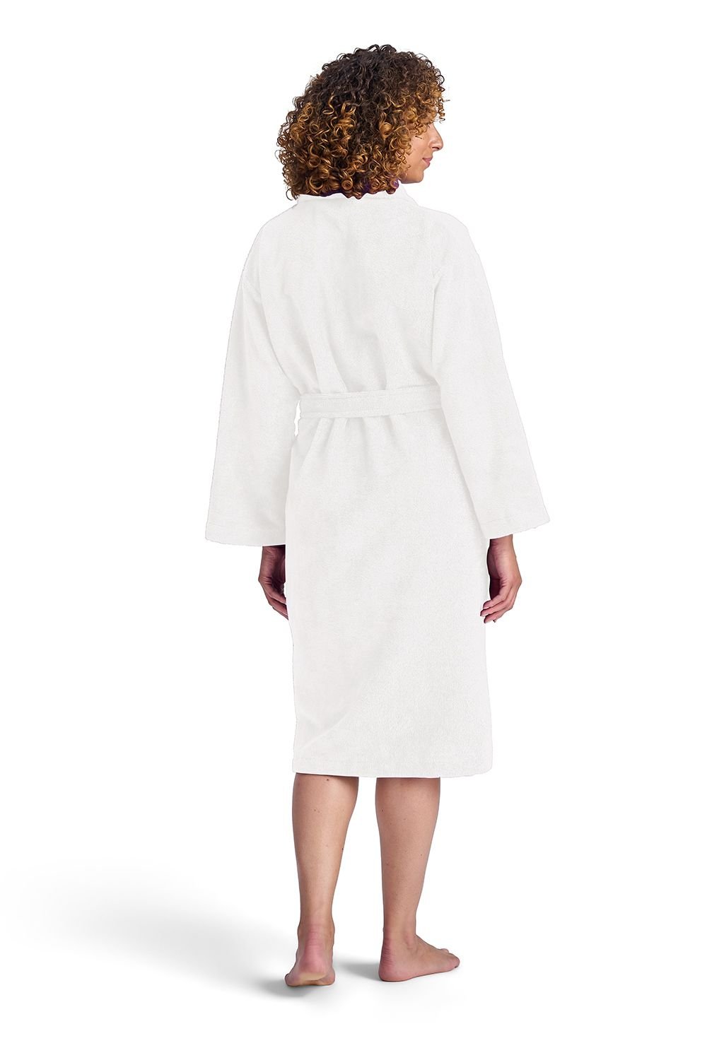 Christy CHRISTY Women's 'Supersoft Cosy' Microvelour Bath Robe in White - 2