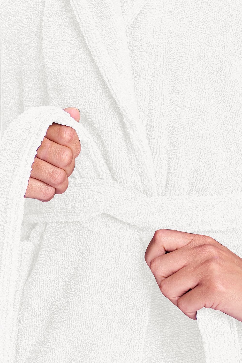 Christy CHRISTY Women's 'Supersoft Cosy' Microvelour Bath Robe in White - 3