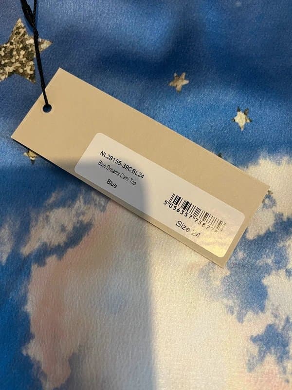 Never Fully Dressed NFD cloud/ star print cami 24