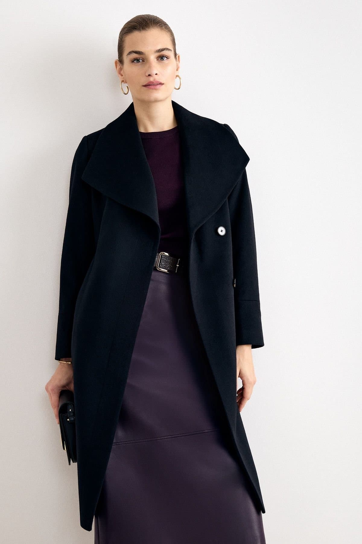 Phase Eight Phase Eight Women's Nicci Wool Coat in Midnight