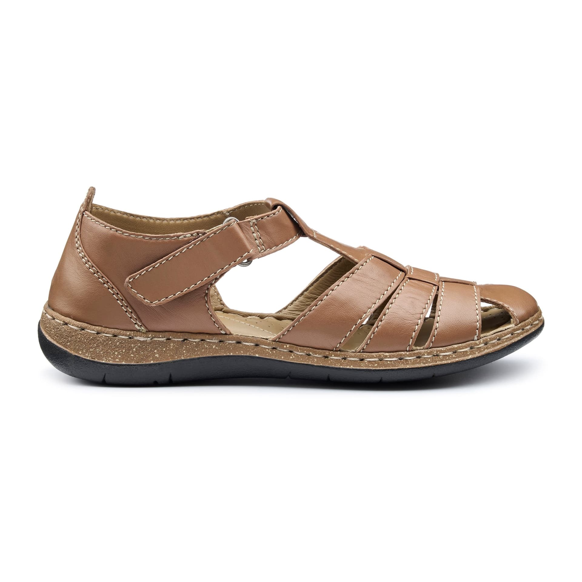 Hotter Hotter Women's Extra Wide 'Sharini' Fisherman Sandals in Tan