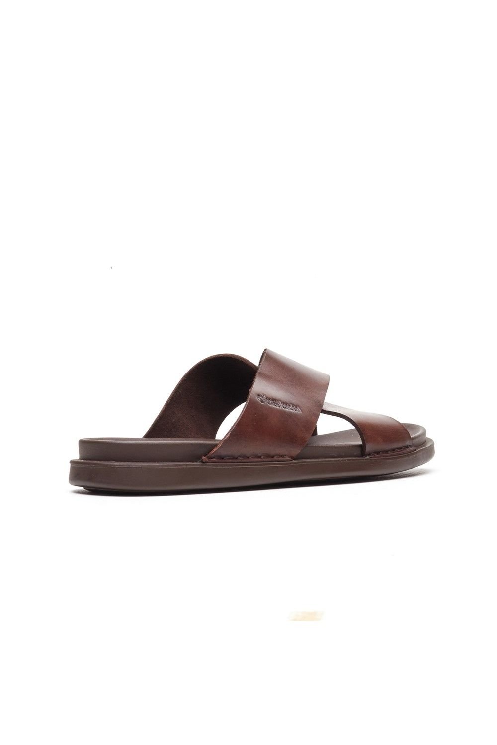Base London Base London Men's Drift Cross Strap Sandal in Brown - 2