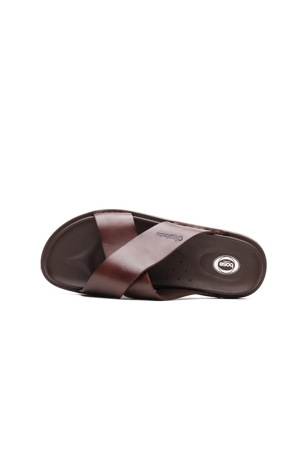 Base London Base London Men's Drift Cross Strap Sandal in Brown - 4