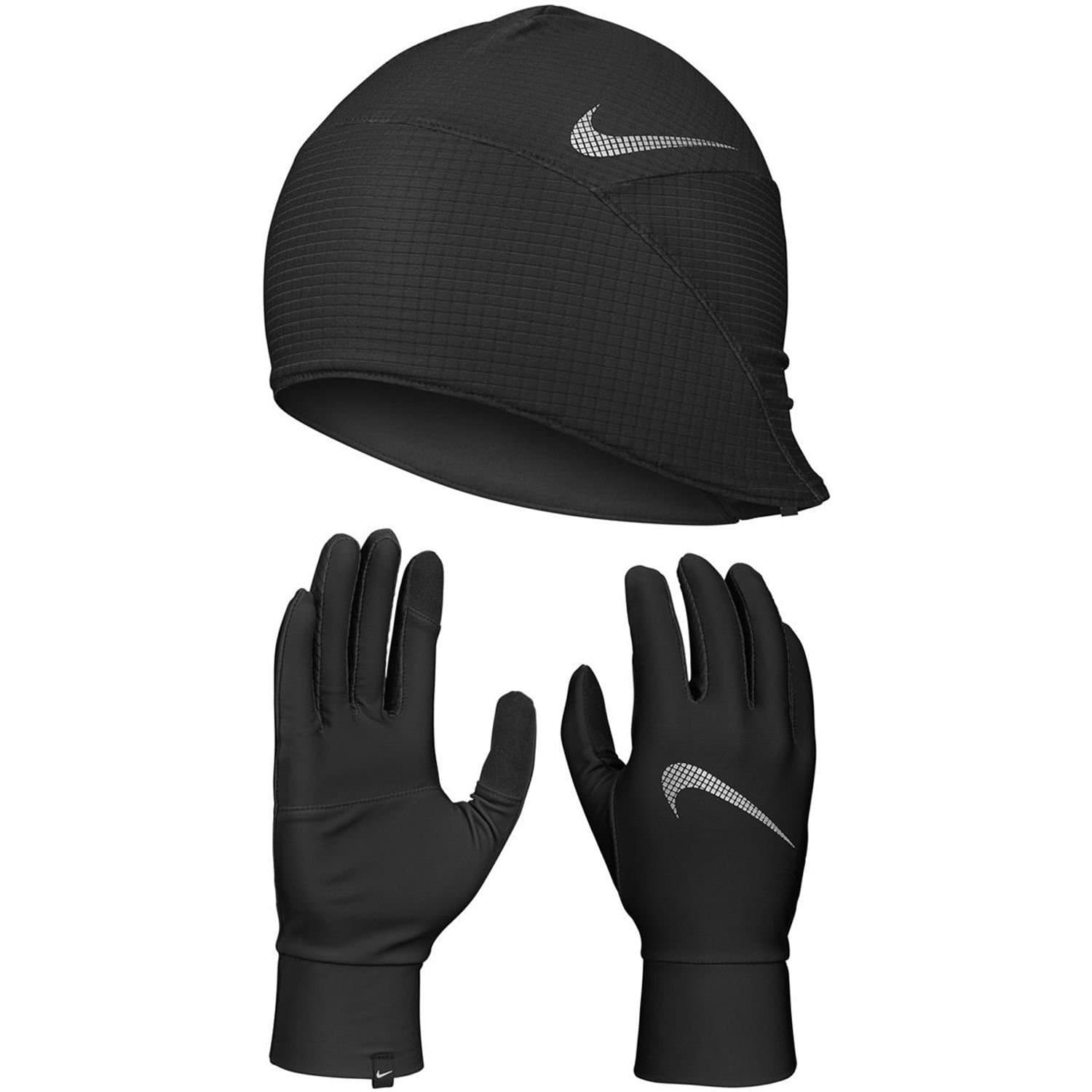 Nike Nike Men's Essential Running Hat & Gloves Set in Black