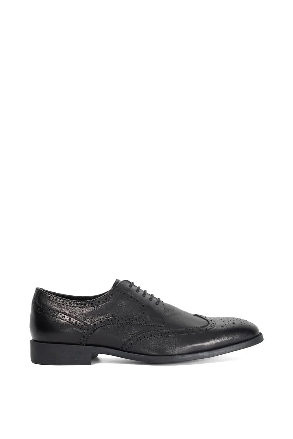 Dune London Dune London Men's Wide Fit 'Sunni' Leather Derbies in Black