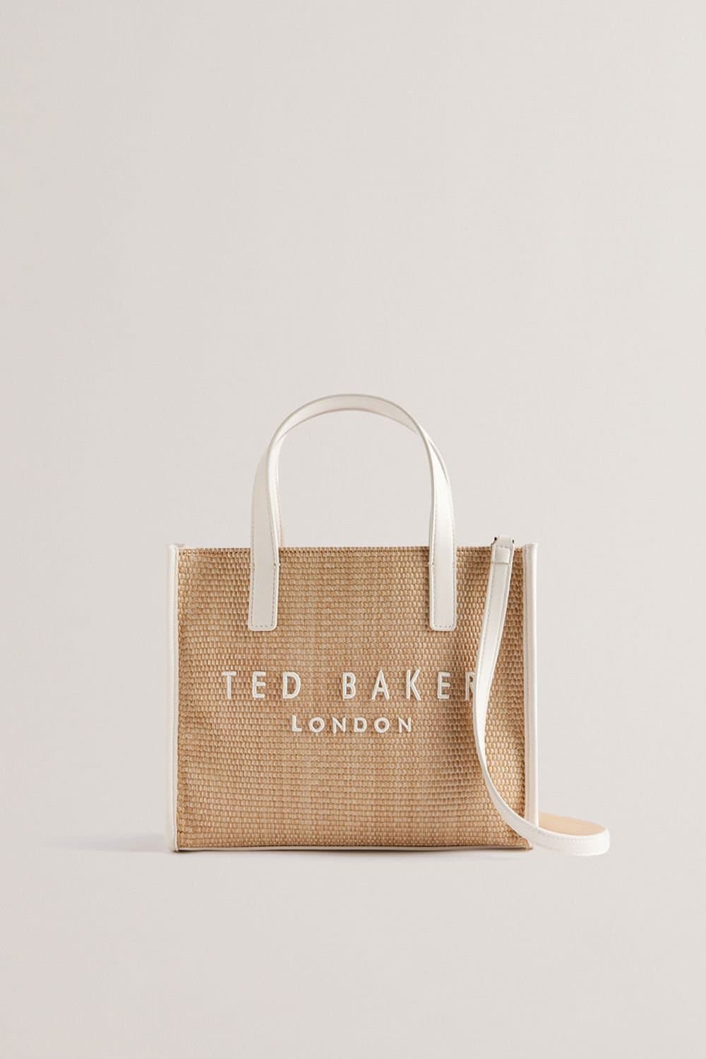 Ted Baker Ted Baker Women's Faux Raffia Small Icon Bag Ivory