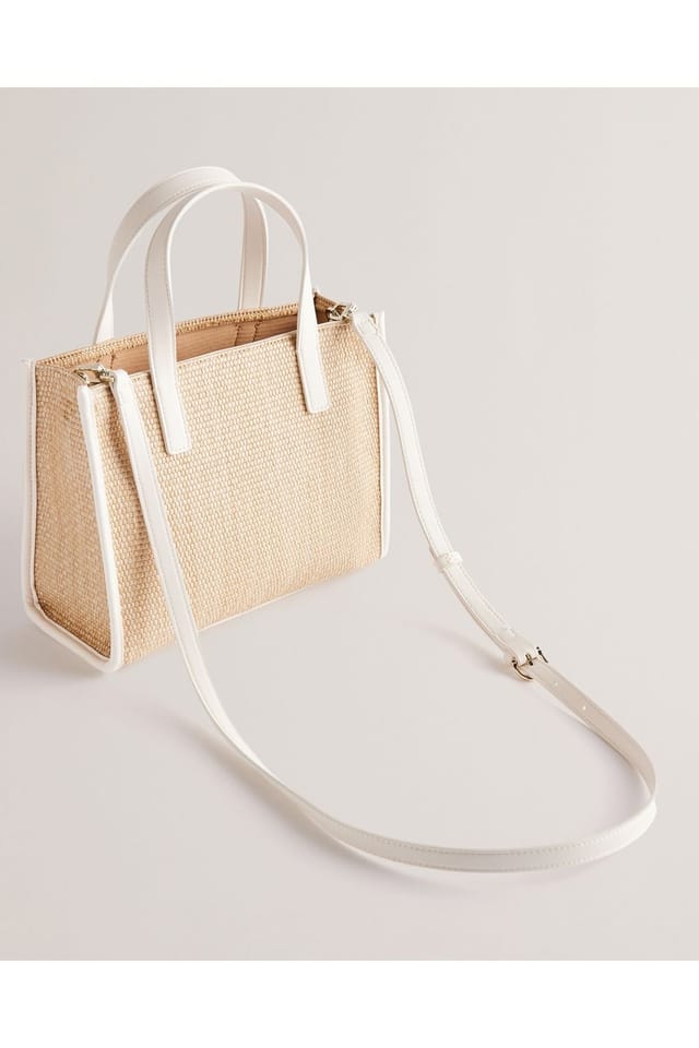 Ted Baker Ted Baker Women's Faux Raffia Small Icon Bag Ivory - 2