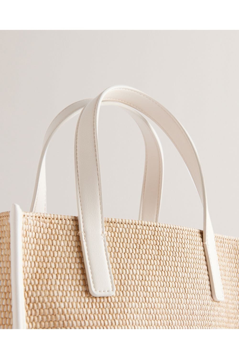 Ted Baker Ted Baker Women's Faux Raffia Small Icon Bag Ivory - 4
