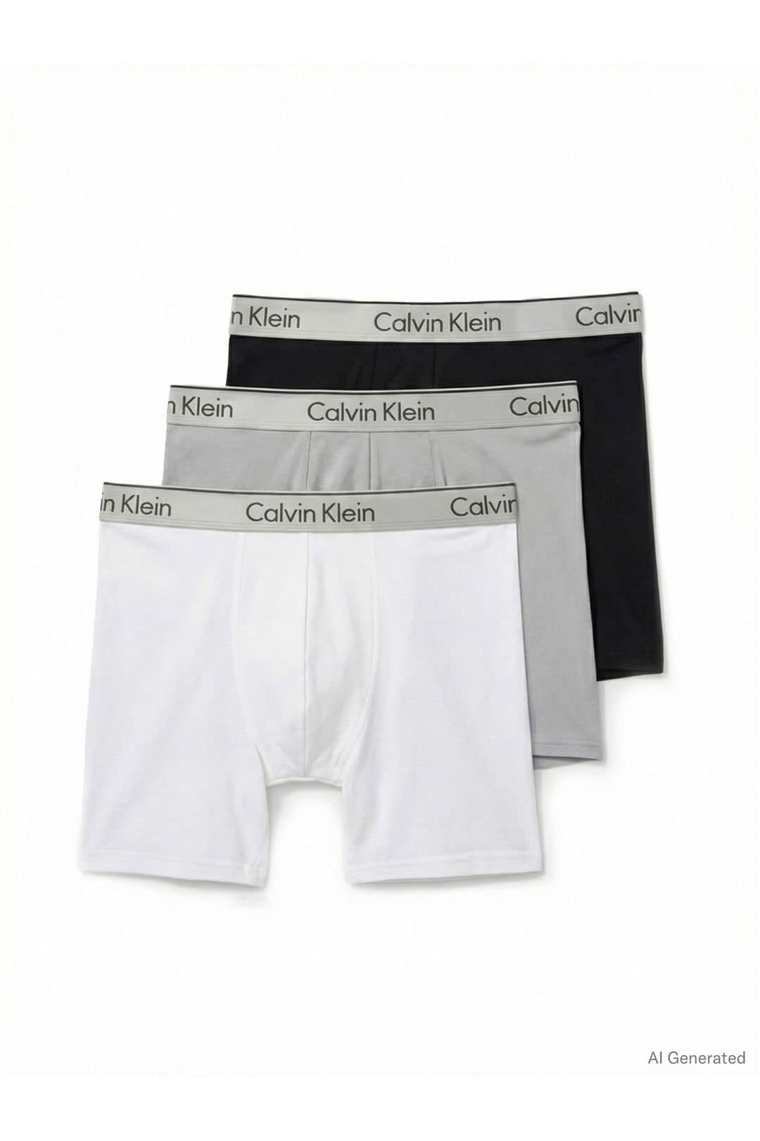 Calvin Klein Calvin Klein Men's 3 Pack Micro Stretch Boxer Briefs in Black/Silver in Black