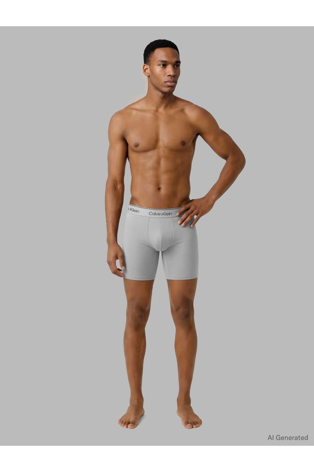 Calvin Klein Calvin Klein Men's 3 Pack Micro Stretch Boxer Briefs in Black/Silver in Black - 4